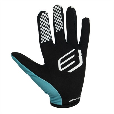 Gants enfants BUD SX Lite Lazer Aqua Blanc 