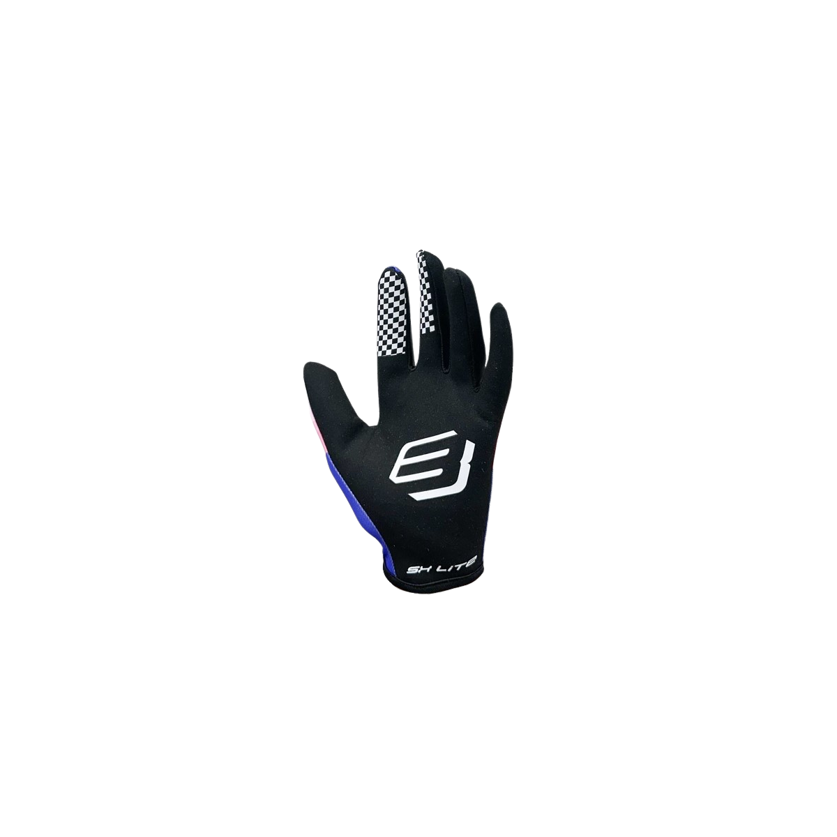 Gants BUD SX Lite Neon Violet Rose Fluo Blanc 
