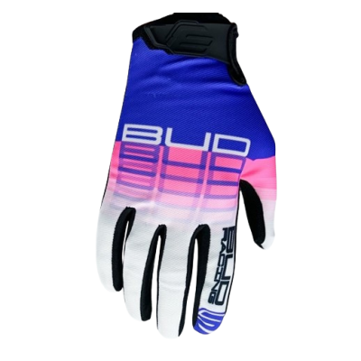 Gants enfants BUD SX Lite Neon Violet Rose Fluo Blanc 