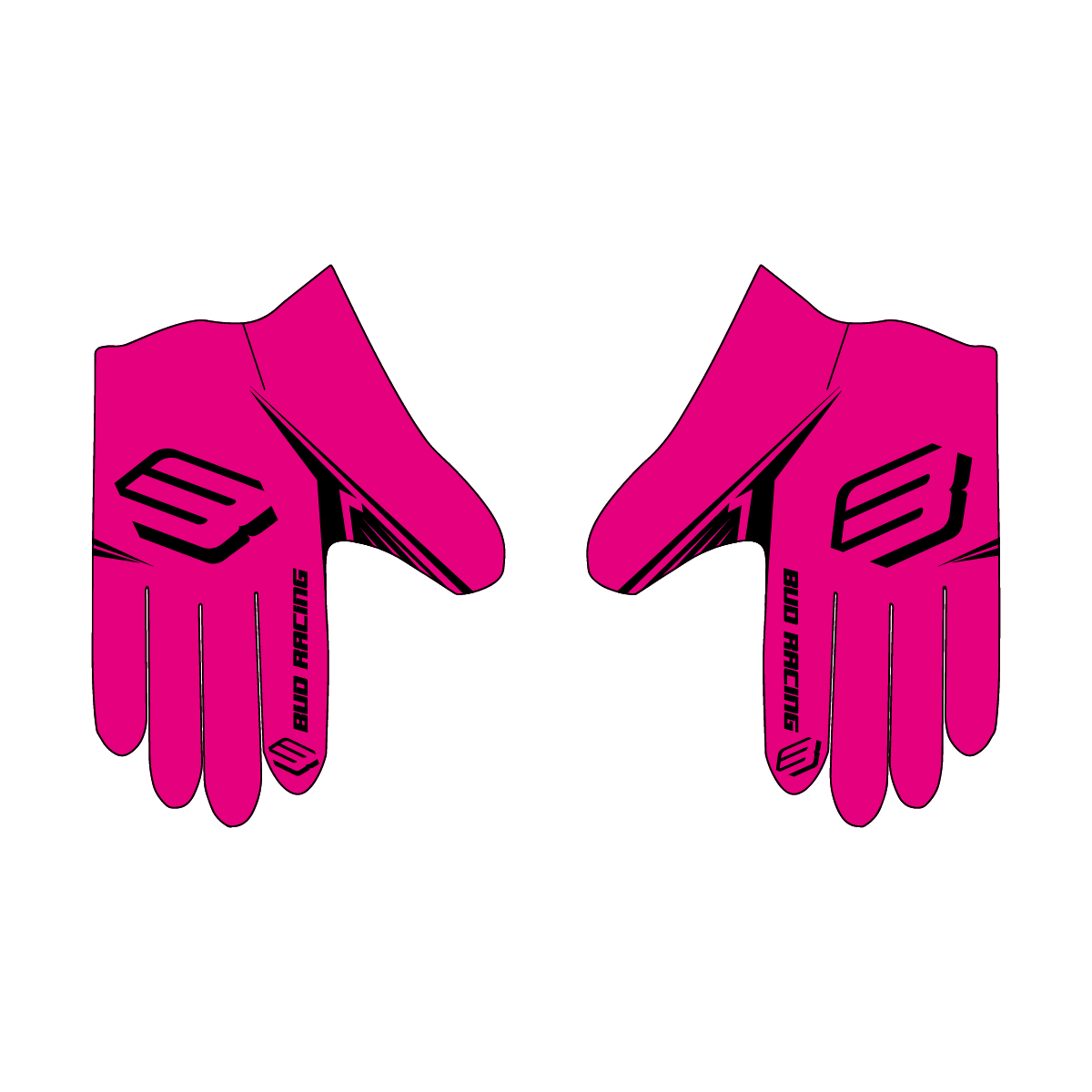 Gants enfants BUD SX Lite Rose Fluo 
