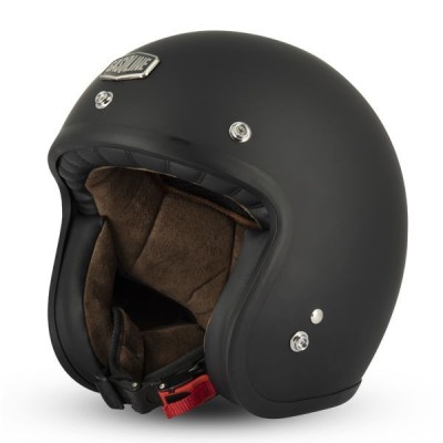 Casque Gasoline Jet Cafe Racer S250 Noir Mat 