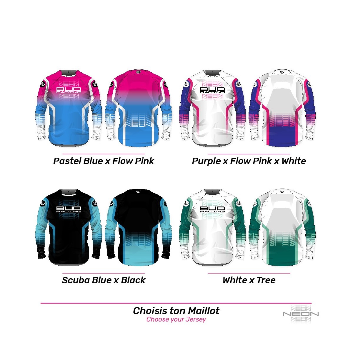 Maillot personnalisable BUD Néon 25' 