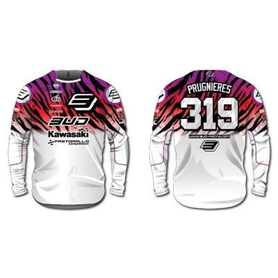 Maillot personnalisable BUD Zebra WSX Blanc Limited Edition 