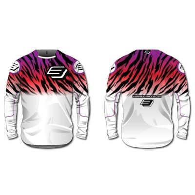 Maillot personnalisable BUD Zebra WSX Blanc Limited Edition 
