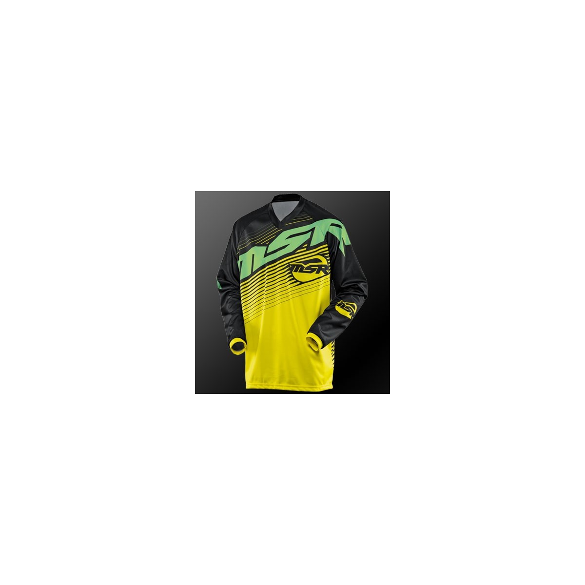 Maillot MSR Axxis Jaune Vert 