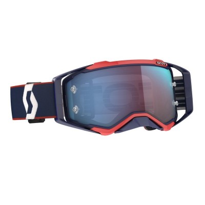 Masque Prospect Bleu Retro Rouge Ecran Bmeu Chrome 