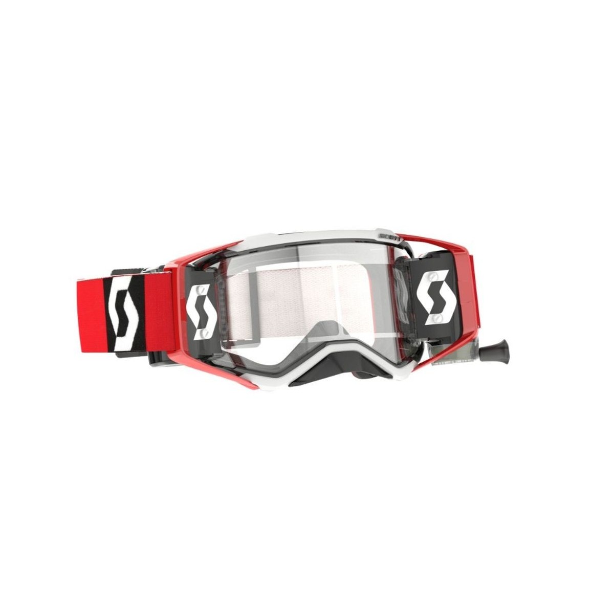 Masque Scott Prospect WFS Roll Off Rouge/Noir ecran clair 