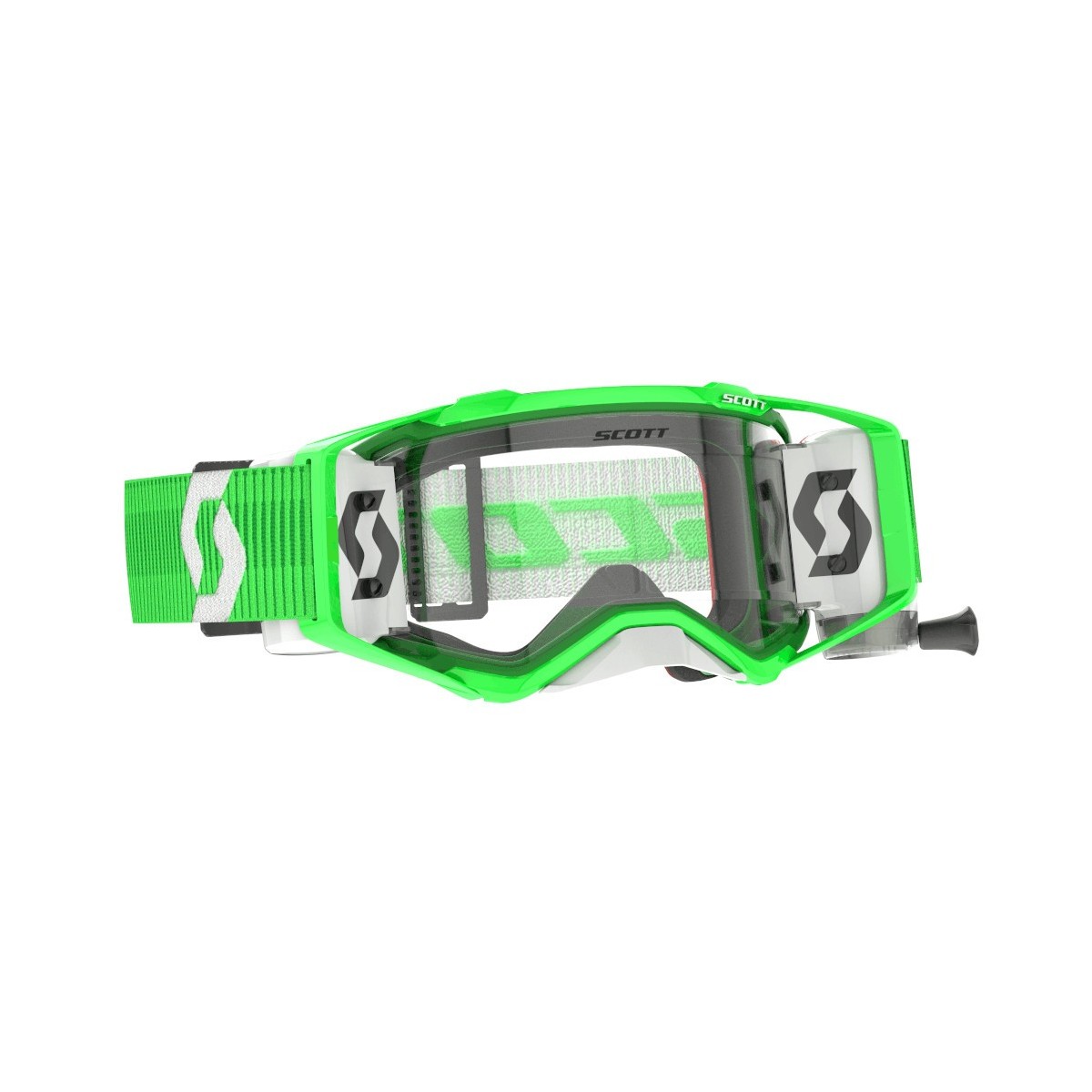 Masque Scott Prospect WFS Roll Off Vert/Blanc ecran clair 