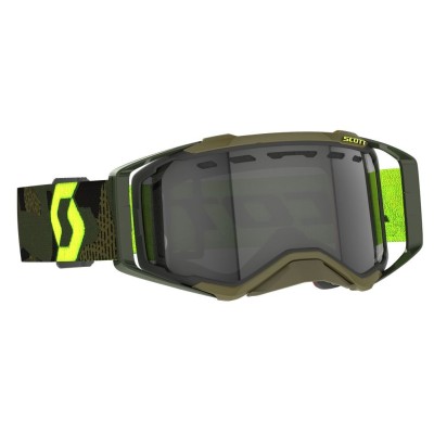Masque Scott Prospect Enduro Vert Kaki Jaune Fluo Ecran Light Sensitive 