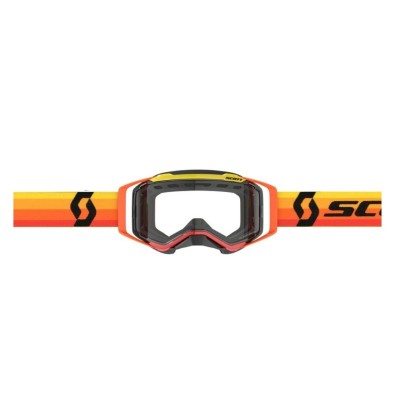 Masque Scott Prospect Enduro Orange Jaune Ecran Clair 
