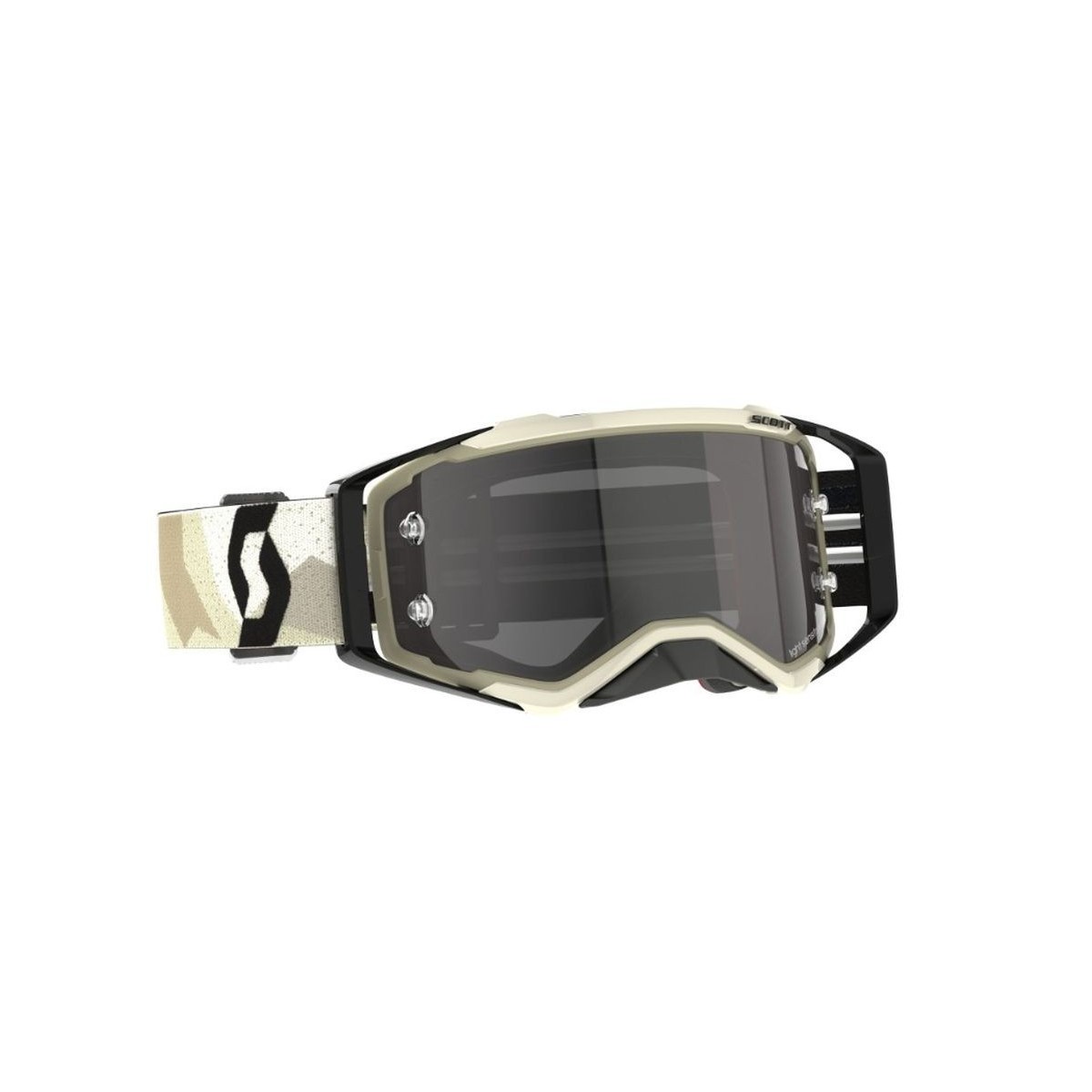 Masque Scott Prospect Sand Dust Camo Beige Noir ecran Gris Light Sensitive 