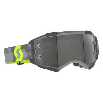 Masque Scott Fury Gris Clair/Jaune Fluo Ecran Light Sensitive 