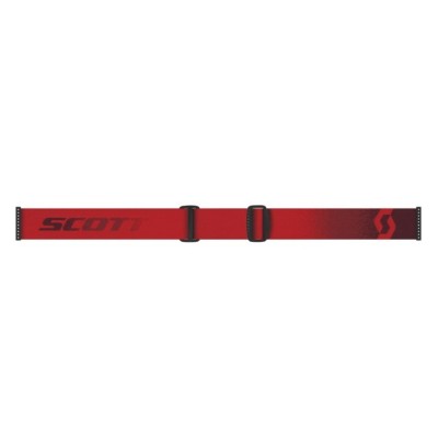 Masque Scott Fury Rouge Ecran Argent Chrome  