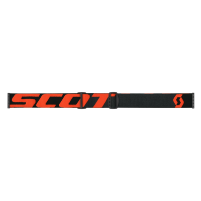 Masque Scott Fury Orange Noir Ecran Orange Chrome 