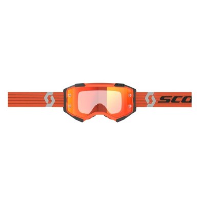 Masque Scott Fury Orange Gris Ecran Orange Chrome  
