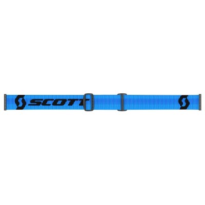 Masque Scott Fury Bleu Noir Ecran Silver Chrome  