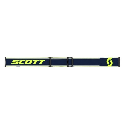 Masque Scott Fury Bleu Gris Ecran Jaune Chrome  