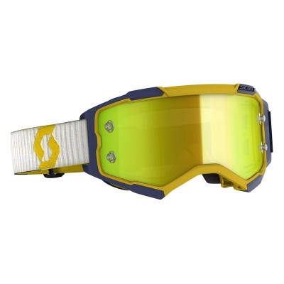 Masque Scott Fury Jaune Bleu Ecran Jaune Chrome 