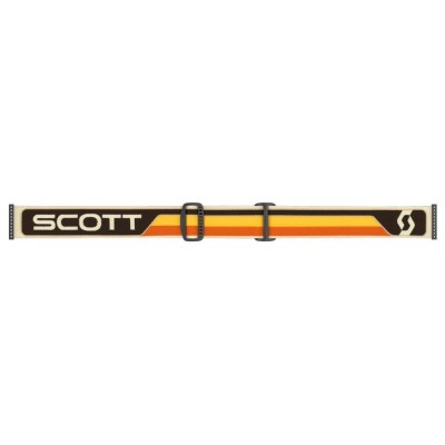 Masque Scott Fury Marron Beige Ecran Yellow Chrome  