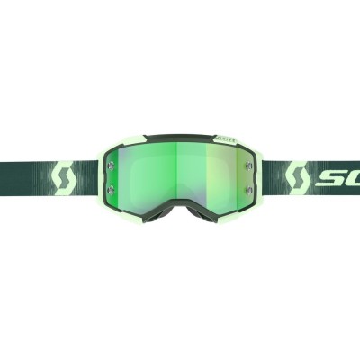 Masque Scott Fury Vert Fonce Vert Menthe Ecran Green Chrome  