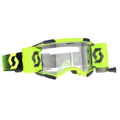 Masque Scott Fury WFS Roll Off Vert Fluo Jaune Fluo ecran clair 
