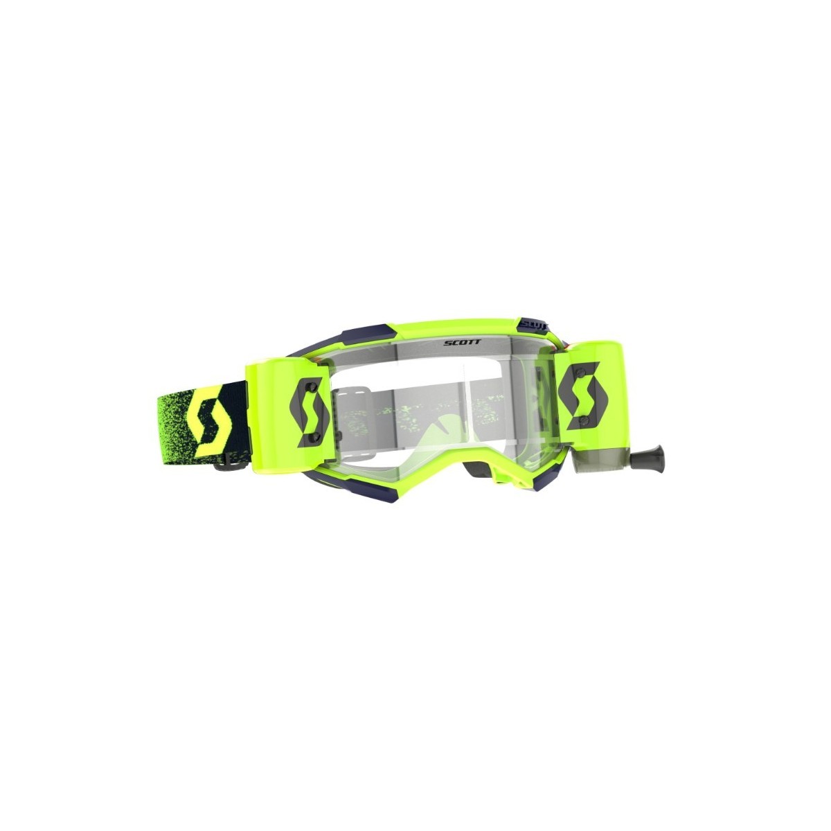 Masque Scott Fury WFS Roll Off Vert Fluo Jaune Fluo ecran clair 