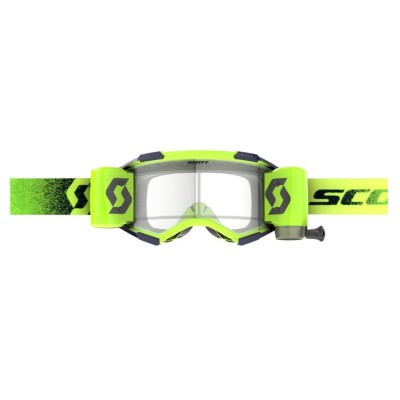 Masque Scott Fury WFS Roll Off Vert Fluo Jaune Fluo ecran clair 