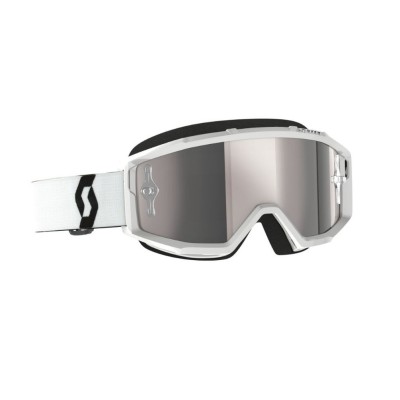 Masque Scott Primal Blanc Ecran Silver Chrome 