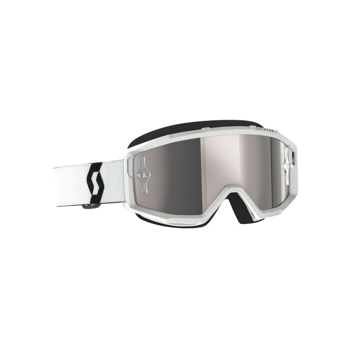 Masque Scott Primal Blanc Ecran Silver Chrome 