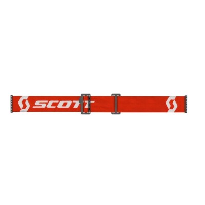 Masque Scott Primal Rouge Blanc Ecran Orange Chrome 