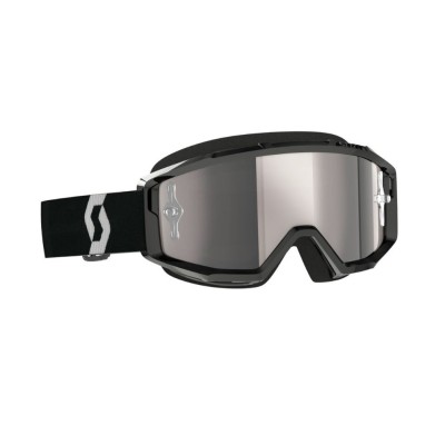 Masque Scott Primal Noir Blanc Ecran Silver Chrome 