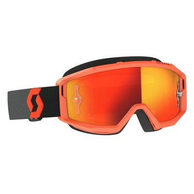 Masque Scott Primal Orange Noir Ecran Orange Chrome 