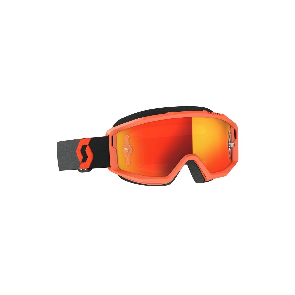 Masque Scott Primal Orange Noir Ecran Orange Chrome 