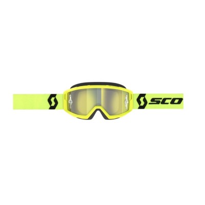 Masque Scott Primal Jaune Noir Ecran Jaune Chrome 