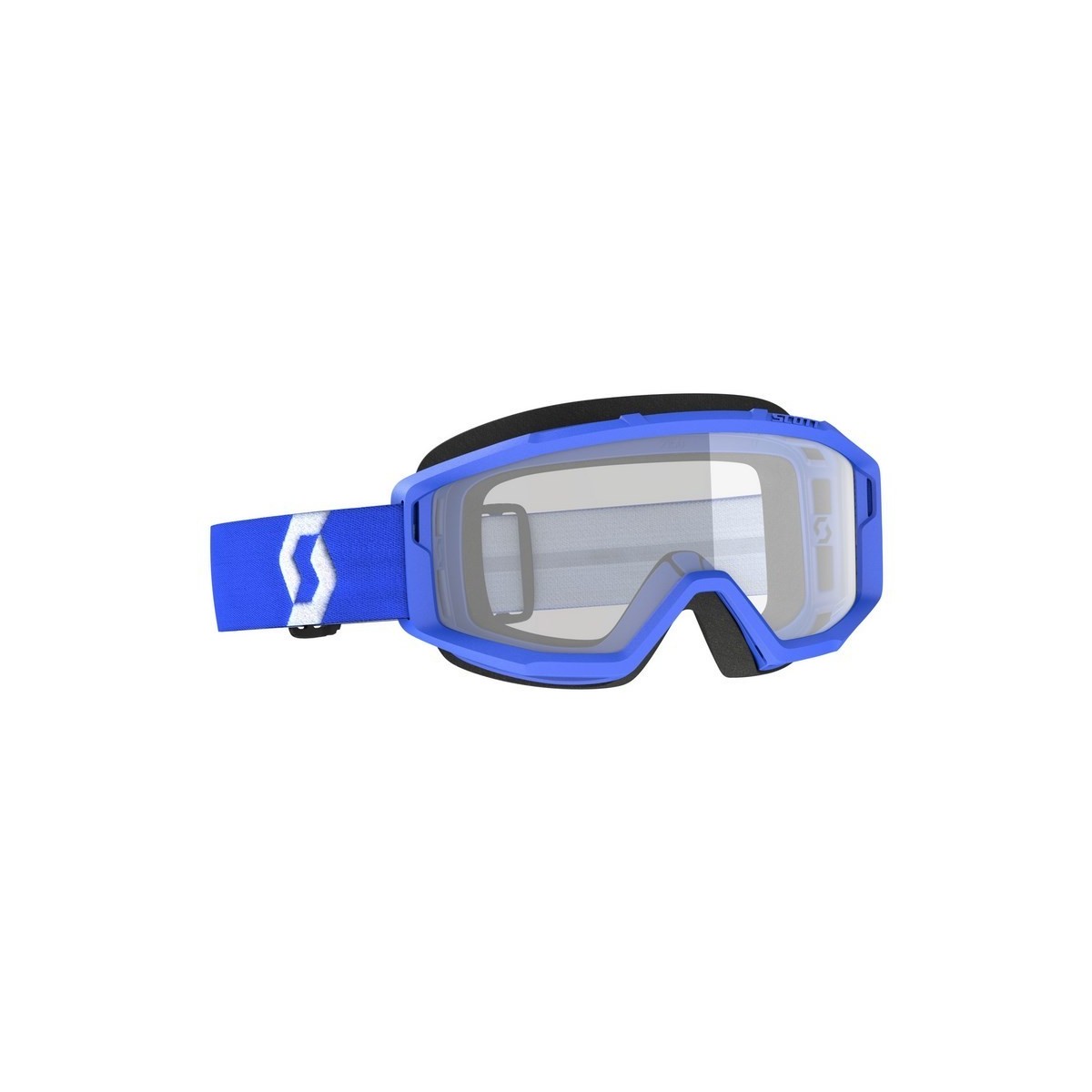 Masque Scott Primal Blanc Bleu Ecran Clair 