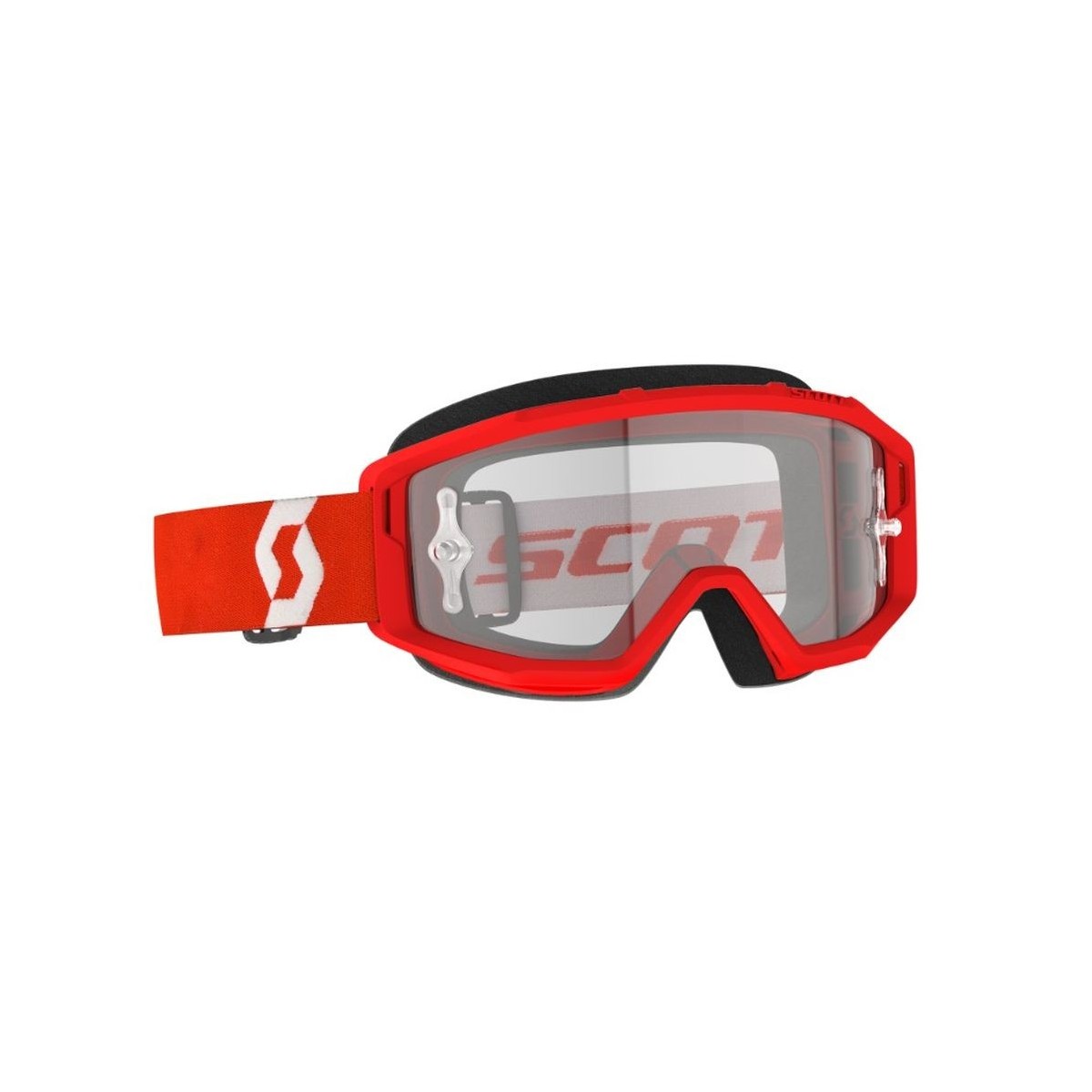Masque Scott Primal Rouge Blanc Ecran Clair 