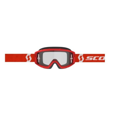 Masque Scott Primal Rouge Blanc Ecran Clair 