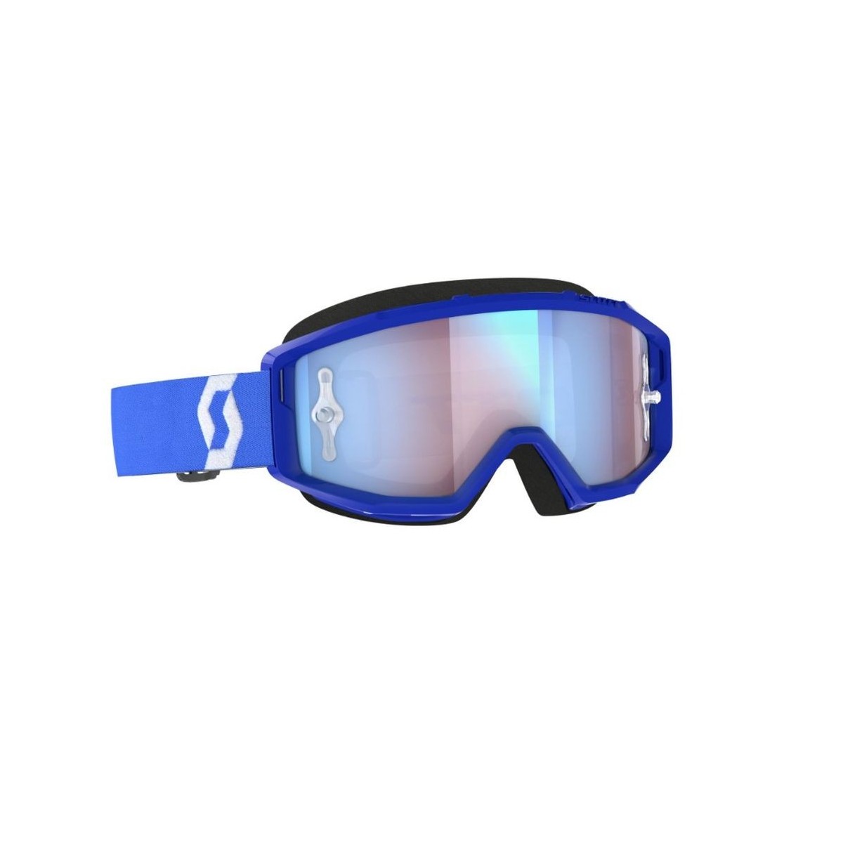 Masque Scott Primal Bleu Blanc Ecran Clair 