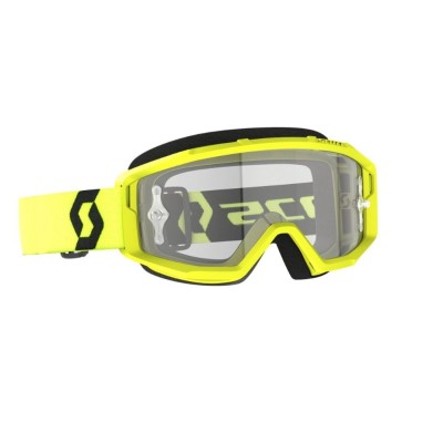 Masque Scott Primal Jaune Noir Ecran Clair 