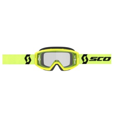 Masque Scott Primal Jaune Noir Ecran Clair 