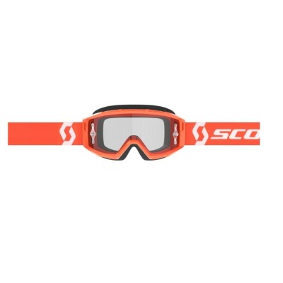 Masque Scott Primal Orange Blanc Ecran Clair 
