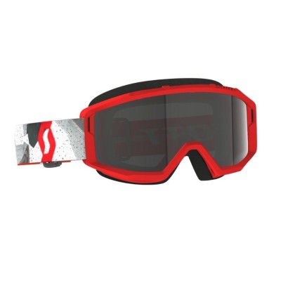 Masque Scott Primal Sand Dust Camo Blanc Rouge Ecran Gris  