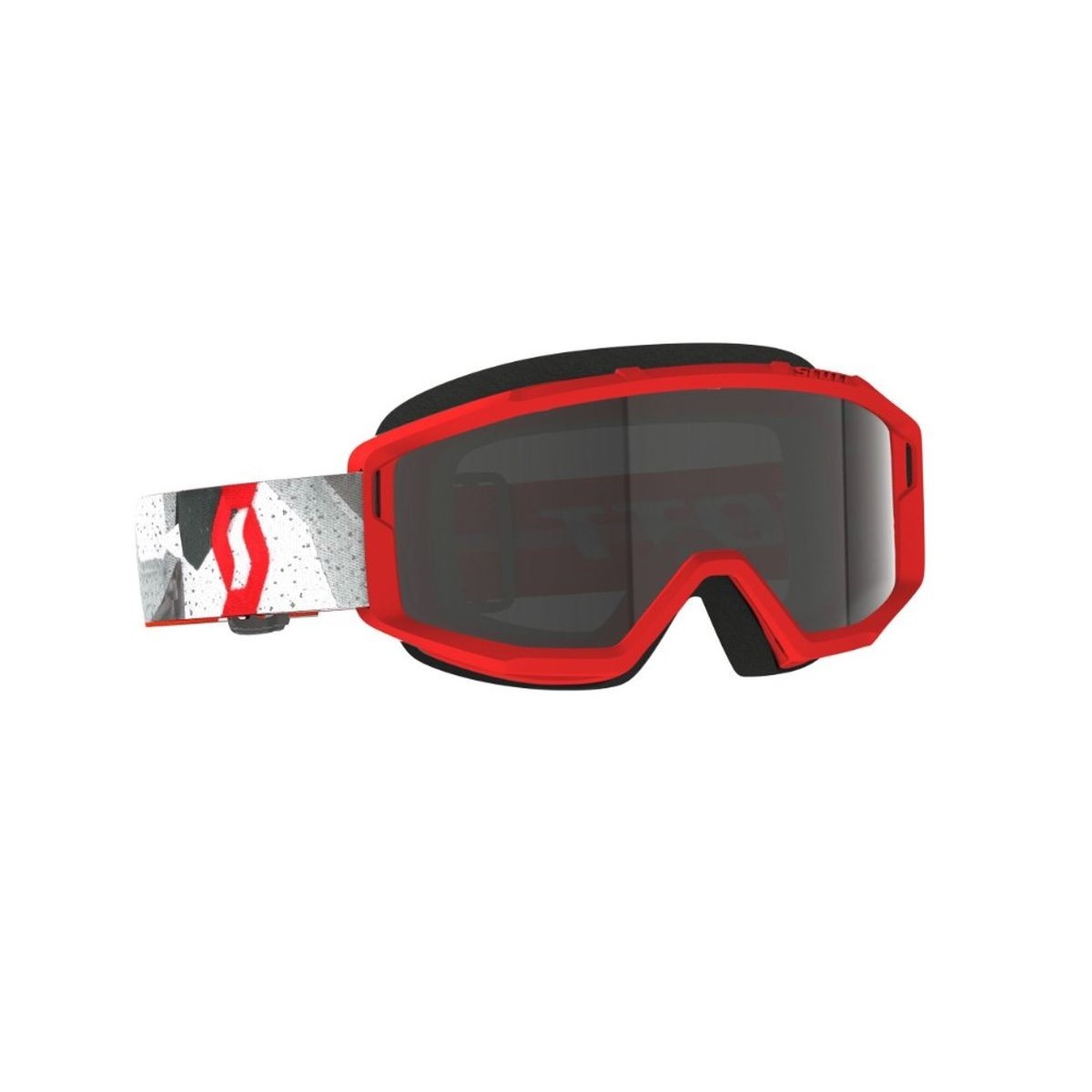 Masque Scott Primal Sand Dust Camo Blanc Rouge Ecran Gris  