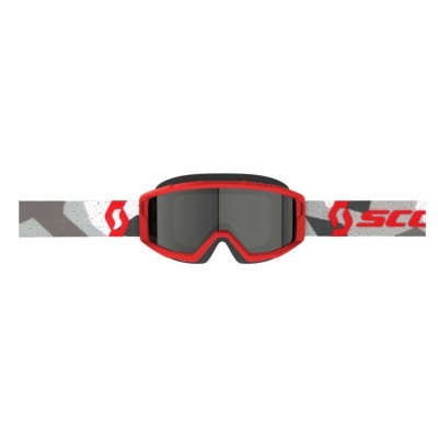 Masque Scott Primal Sand Dust Camo Blanc Rouge Ecran Gris  