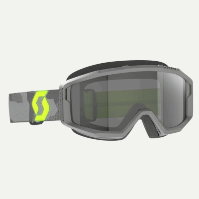 Masque Scott Primal Sand Dust Gris Clair Jaune Fluo Ecran Gris  