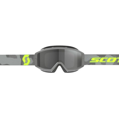 Masque Scott Primal Sand Dust Gris Clair Jaune Fluo Ecran Gris  