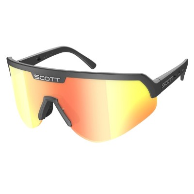 Lunettes Scott Shield Noir Ecran Jaune Chrome 