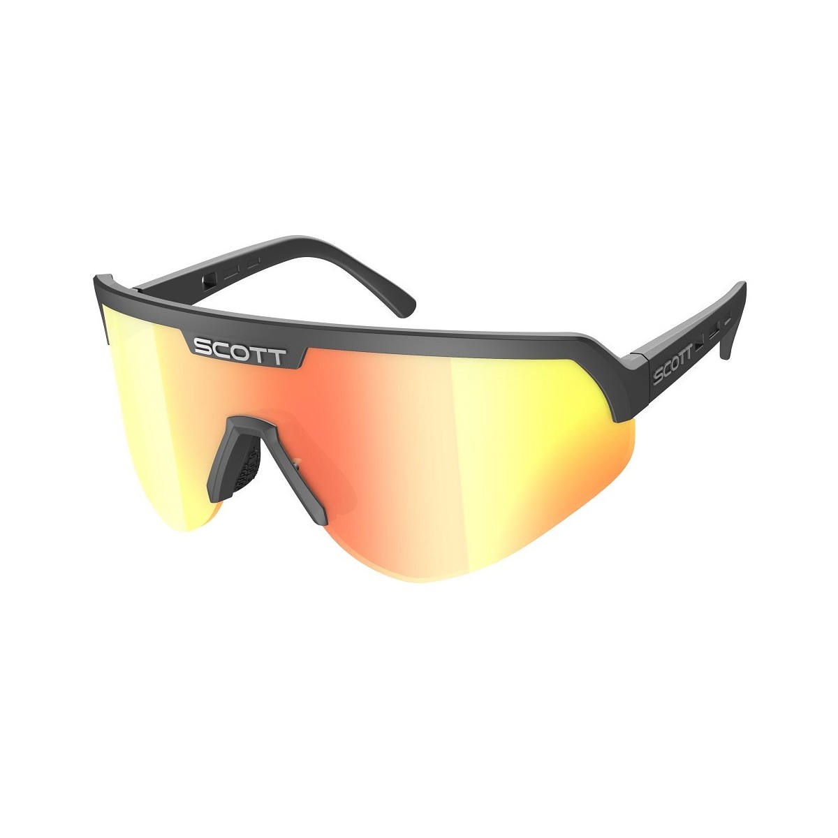 Lunettes Scott Shield Noir Ecran Jaune Chrome 
