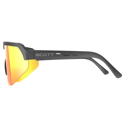Lunettes Scott Shield Noir Ecran Jaune Chrome 