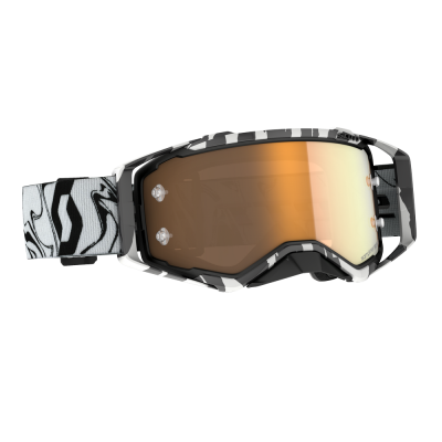 Masque Scott Prospect Amplifier Marbre Noir Blanc Ecran Or 